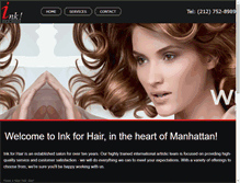 Tablet Screenshot of inkforhair.com